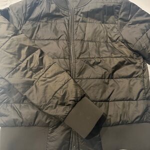 Lululemon Athletica olive green Quilted Bomber Jacket
